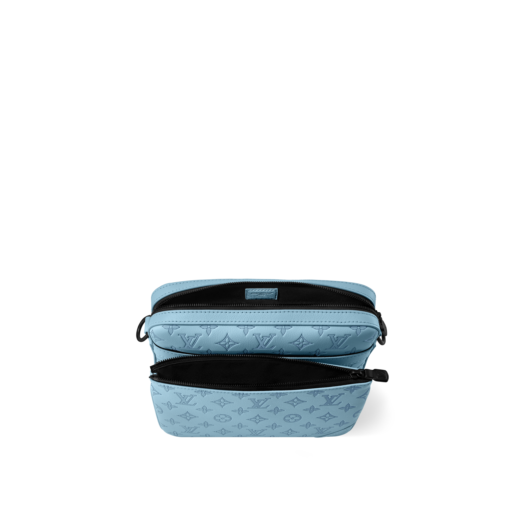 ルイ・ヴィトン トリオ・メッセンジャー スカイブルー Louis Vuitton LV Trio messenger blue sky new Leather ref